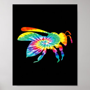 Tie Dye Bijenimker Honingbijen Poster