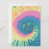 Tie Dye Birthday Get Messy Fun Girls Kaart (Achterkant)