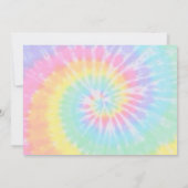 Tie Dye Birthday Invitation 10th Birthday Kaart (Achterkant)
