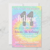 Tie Dye Birthday Invitation 11th Birthday Kaart (Voorkant)