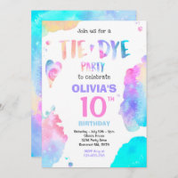 Tie Dye Birthday Party Bright Tie Dye Hippy Party
