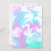 Tie Dye Birthday Party Colorful Snoep Kaart (Achterkant)