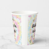 Tie Dye Birthday Party Papieren Bekers (Rechts)