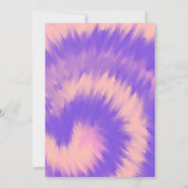 Tie Dye Birthday Party Retro Groovy Kaart (Achterkant)