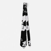 Tie Dye Black en White Stropdas (Voorkant)
