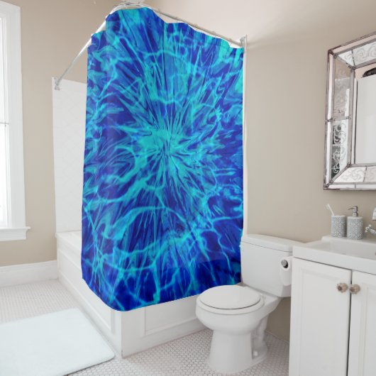 TIE DYE BLAUW DOUCHEGORDIJN (In situ)