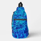 TIE DYE BLAUW SLING BAG (Voorkant)