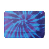 Tie Dye Blue Blauwgroen Paarse Kleurrijke Patroon  Badmat (Voorkant)