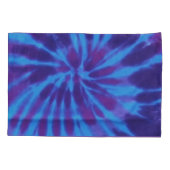 Tie Dye Blue Blauwgroen Paarse Kleurrijke Patroon  Kussensloop (Achterkant)