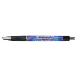 Tie Dye Blue Blauwgroen Paarse Kleurrijke Patroon  Pen