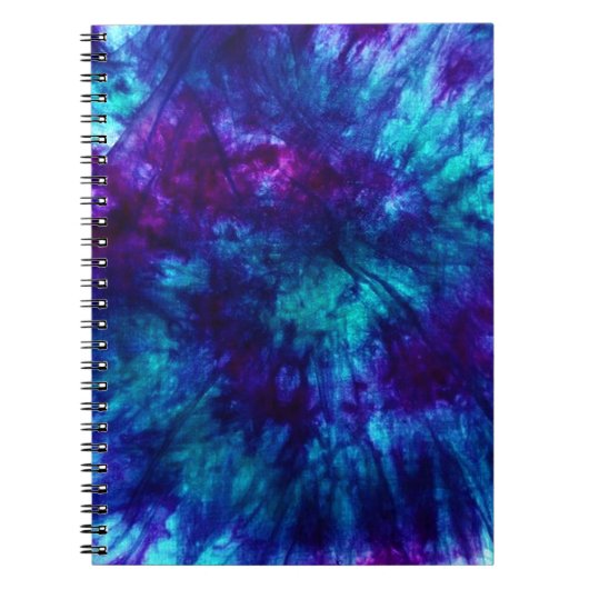 Tie Dye/Blue en Green Notitieboek (Voorkant)