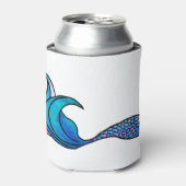 Tie Dye Blue Mermaid Blikjeskoeler (Blikje Voorkant)