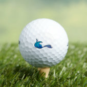 Tie Dye Blue Mermaid Golfballen (Insitu Shirt)