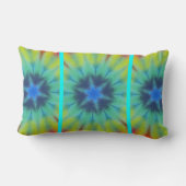 Tie Dye Blue Yellow Green Kussen (Achterkant)