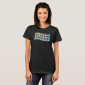 Tie Dye Book Nerd Book Reading Love Bookworm Libra T-shirt (Voorkant volledig)
