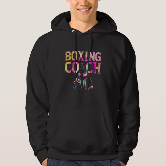 Tie Dye Boxing Coach Glove Boxer Fighter Kickboxe Hoodie (Voorkant)