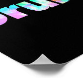 Tie Dye Brah Bro Dude Groet Slang Grappig Meme Sa Poster (Hoek)
