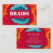Tie Dye Braids Visitekaartje (Voorkant / Achterkant)