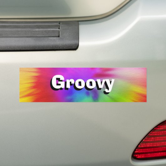 Tie Dye Bumpersticker (Op auto)