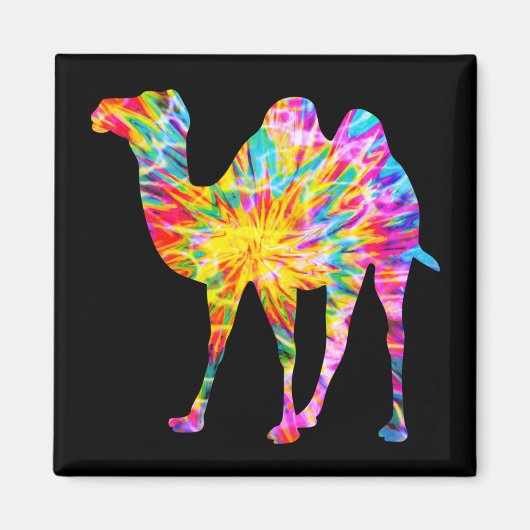 TIE DYE CAMEL MAGNEET (Voorkant)