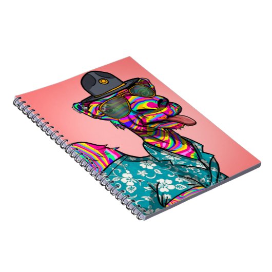 Tie Dye Camel Notitieboek (Rechterzijde)