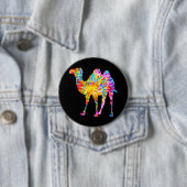 TIE DYE CAMEL RONDE BUTTON 7,6 CM (In situ)