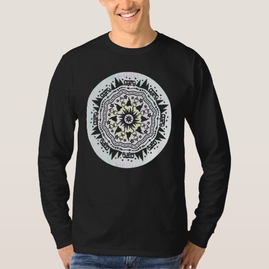 Tie Dye Camping Rv Motorhome Campfire Mandala Bonf T-shirt (Voorkant)