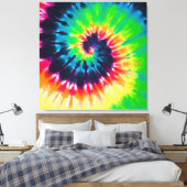 Tie Dye Canvas Afdruk (Insitu (Slaapkamer))