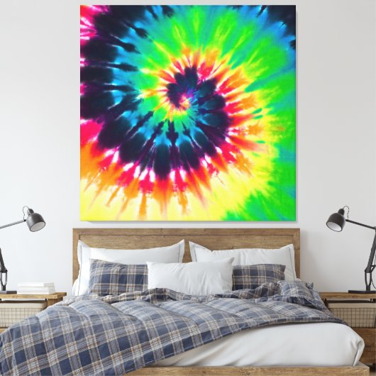 Tie Dye Canvas Afdruk (Insitu (Slaapkamer))