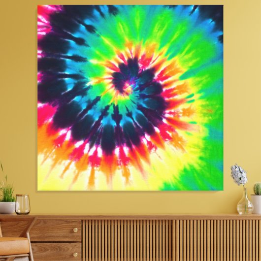 Tie Dye Canvas Afdruk (Insitu (Woonkamer))