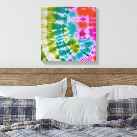 Tie Dye Canvas Afdruk (Insitu (Slaapkamer))
