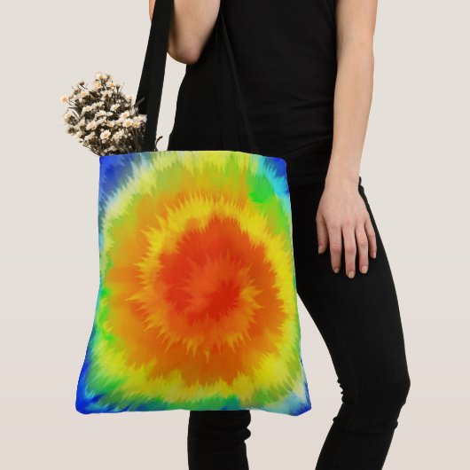 Tie Dye Canvas tas (Dichtbij)