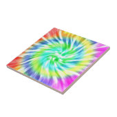 Tie Dye Ceramic Photo Tile Tegeltje (Zijkant)