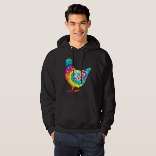 Tie Dye Chicken Hoodie (Voorkant volledig)
