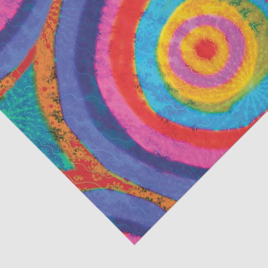Tie Dye Circles Tissuepapier (Detail)