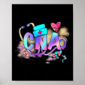Tie Dye CNA Schattigee Nurse Day CNA RN Nurse Week Poster (Voorkant)