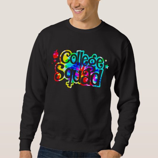 Tie Dye College Squad Terug naar schooldocenten Ki Trui (Voorkant)