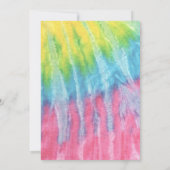 Tie Dye Colorful Bright Pastel Pink Tween Birthday Kaart (Achterkant)