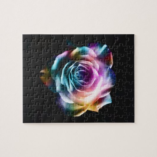 Tie Dye Colorful Roos Legpuzzel (Horizontaal)