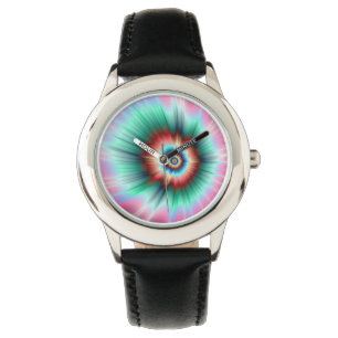 Tie Dye Comet Horloge