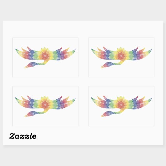 Tie Dye Crane Sticker (Vel)