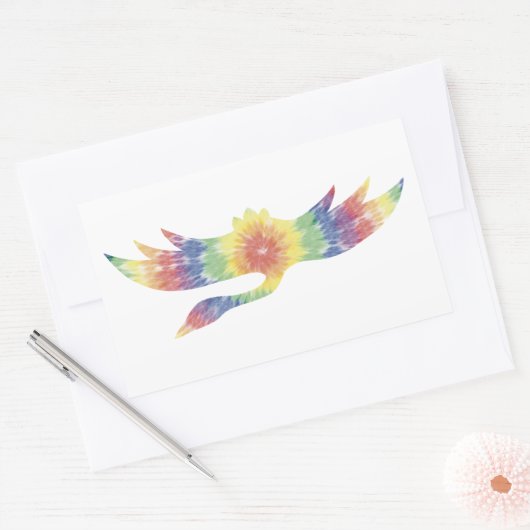 Tie Dye Crane Sticker (Envelop)