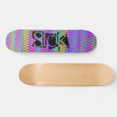 Tie Dye Crazy Chevron Persoonlijk Skateboard (Horizontaal)