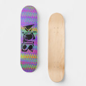 Tie Dye Crazy Chevron Persoonlijk Skateboard (Voorkant)