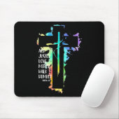 Tie Dye Cross Micah 68 Act Justly Bijbel Schrift Muismat (Met muis)