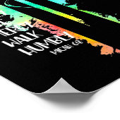 Tie Dye Cross Micah 68 Act Justly Bijbel Schrift Poster (Hoek)