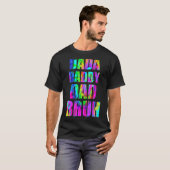 Tie Dye Dada Papa Pap Bruh Vaderdag 2022 Quot T-shirt (Voorkant volledig)