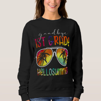 Tie Dye Dag 1e graad Hallo Zomdag laatste dag van Trui