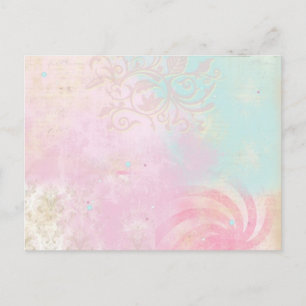 Tie Dye Damask Briefkaart