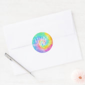 Tie Dye Dank u Klassieke Sticker (Envelop)